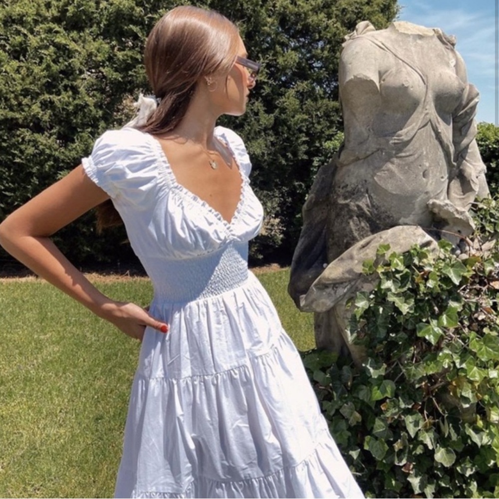 DANIELLE BERNSTEIN White Midi Dress